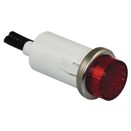 Dayton 22NY40 - Raised Panel Light, Red, 12 V AC/DC