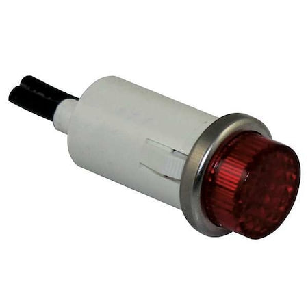 Dayton 22NY42 - Raised Panel Light, Red, 24 V AC/DC