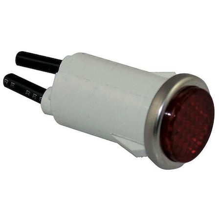 Dayton 22NY44 - Flush Panel Light, Red, 24 V AC/DC