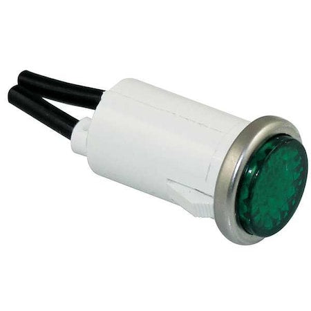 Dayton 22NY52 - Flush Panel Light, Green, 120 V AC/DC
