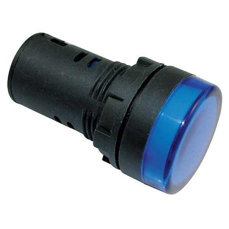Dayton 22NZ07 - Raised Indicator Light,22mm,120 V,Blue