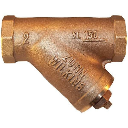 Wilkins 112-SXL - Y Strainer, 1-1/2" Pipe, FNPT x FNPT, Lead Free Bronze, 300 psi WOG
