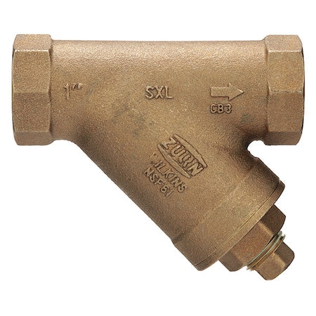 Wilkins 1-SXL - Y Strainer, 1" Pipe, FNPT x FNPT, Lead Free Bronze, 300 psi WOG
