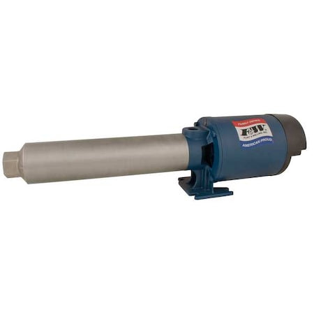 Flint & Walling PB1014A103 - Booster Pump, 1 hp, 208 to 240/480 V AC, 3 Phase, 3/4 in NPT Inlet Size, 14 Stage