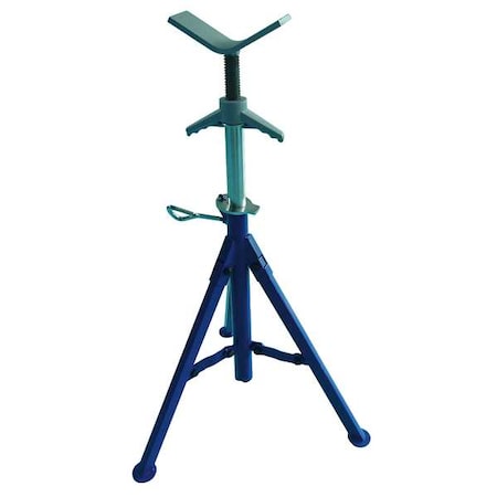 Westward 22XR01 - V Head Pipe Stand,Adj,1/8-12 in,28-52 in