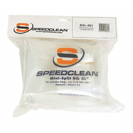 Speedclean BXL-001 - Bib,Plastic,Clear,60 in W,13 1/4 in L