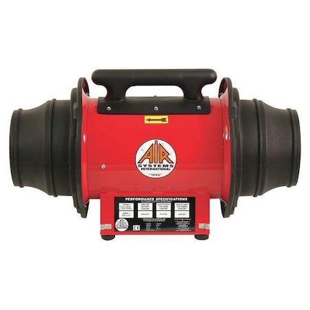 Air Systems Intl SVF-10AC50 - Confined Sp Fan, Steel, Red, 10 or 8 In