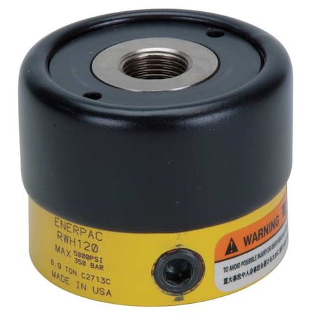 Enerpac RWH20 - RWH20, 4000 lbs Capacity, 0.33 in Stroke, Hollow Plunger Hydraulic Cylinder