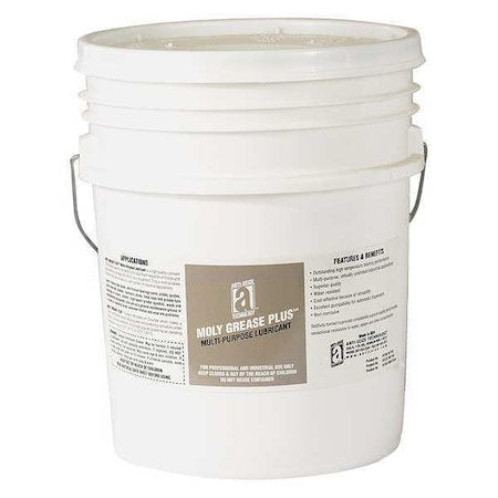 Anti-Seize Technology 24135 - Multipurpose Grease, 35 lb, Pail, Mineral Base, 375 Degrees F Max Op Temp, Black, Moly-Grease Plus Series