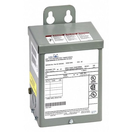 Buck Boost J1X5K1EB1A02 - Transformer,1.5 KVA,120 x 240 to 16/32