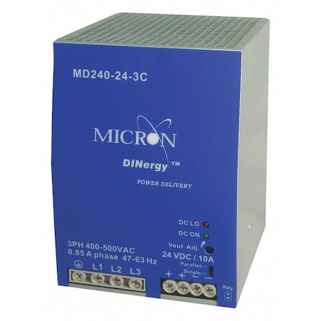 Dinergy MD240-24-3C - DC Power Supply, 24 V DC, 240 W