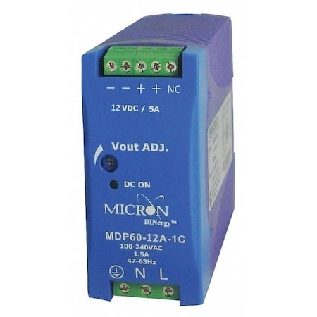 Dinergy MDP60-12A-1C - DC Power Supply, 12 V DC, 60 W