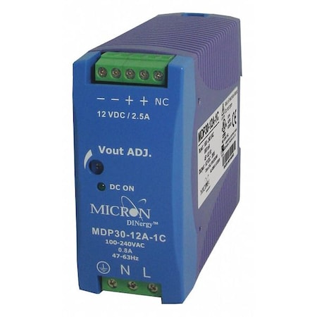 Dinergy MDP30-12A-1C - DC Power Supply, 12 V DC, 30 W