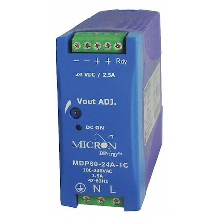 Dinergy MD60-24-1NB-P - DC Power Supply, 24 V DC, 60 W