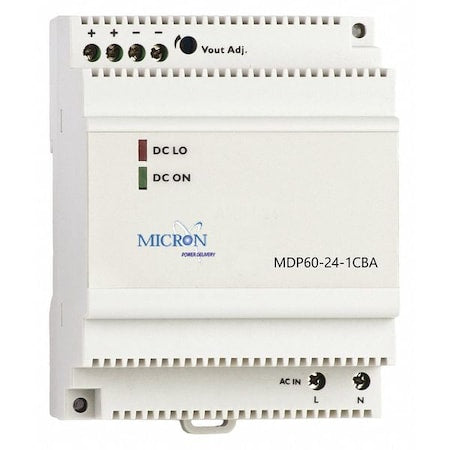 Dinergy MDP60-24-1CBA - DC Power Supply, 24 V DC, 60 W