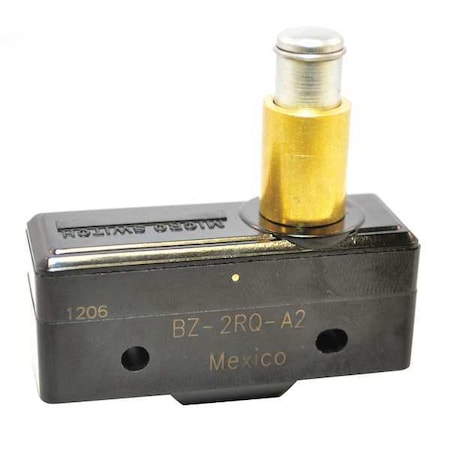 Honeywell BZ-2RQ-A2 - Miniature Snap Action Switch, Panel Mount, Plunger Actuator, SPDT, 15 A at 120 V AC Contact Rating