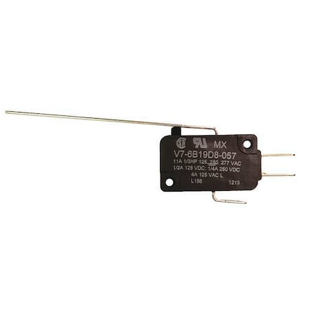 Honeywell V7-6B19D8-057 - Miniature Snap Action Switch, Lever, Long Actuator, SPDT