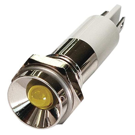 24M088 - Protruding Panel Light, Yellow, 24 V DC