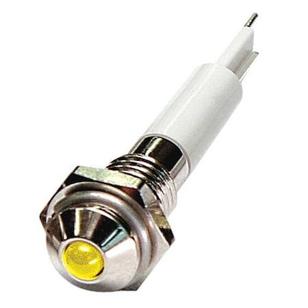 24M021 - Raised Panel Light, Yellow, 12 V DC