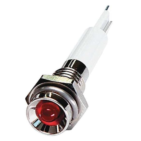 24M029 - Protruding Panel Light, Red, 24 V DC