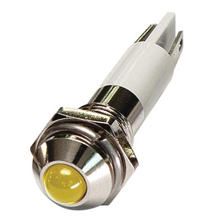 24M049 - Raised Panel Light, Yellow, 110 V AC