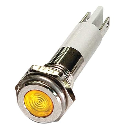 24M061 - Flush Panel Light, Yellow, 12 V DC