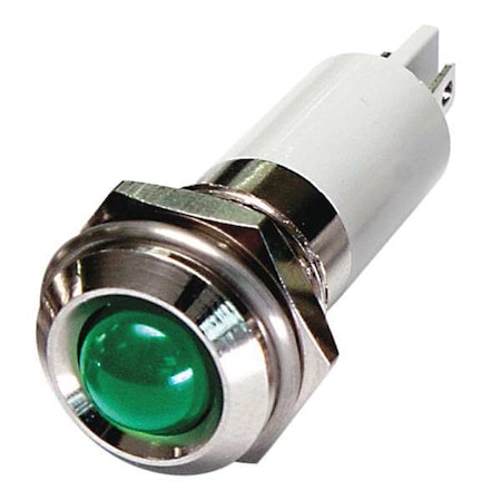24M111 - Raised Panel Light, Green, 12 V DC