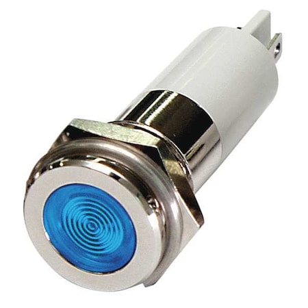 24M130 - Flush Panel Light, Blue, 12 V DC