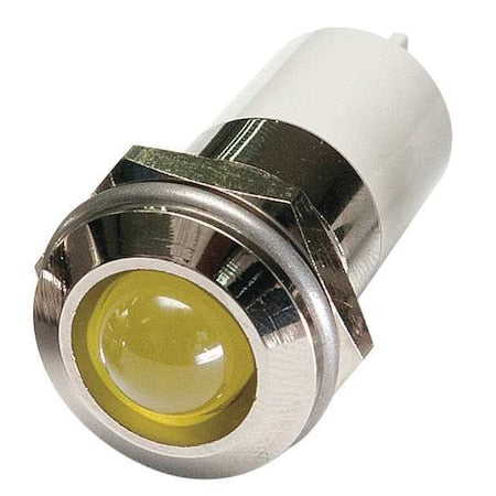 24M152 - Raised Panel Light, Yellow, 110 V AC