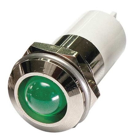 24M153 - Raised Panel Light, Green, 110 V AC