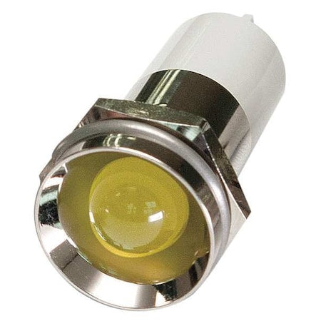 24M158 - Protruding Panel Light, Yellow, 24 V DC