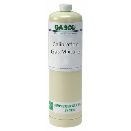 Gasco X02AI99CP349212 - Calibration Gas, Air, Carbon Monoxide, 34 L, CGA 600 Connection, +/-5% Accuracy
