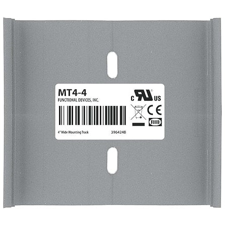 Functional Devices-Rib MT4-4 - Mounting Snap Track,4.00" W x 4" L
