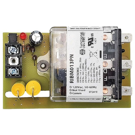 Functional Devices-Rib RIBM013PN - Track Mount Relay,30 A,3 PDT,120 VAC