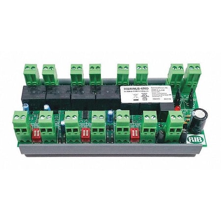 Functional Devices-Rib RIBMNLB-6NO - Track Mount,AHU Fan Safety Alarm Circuit