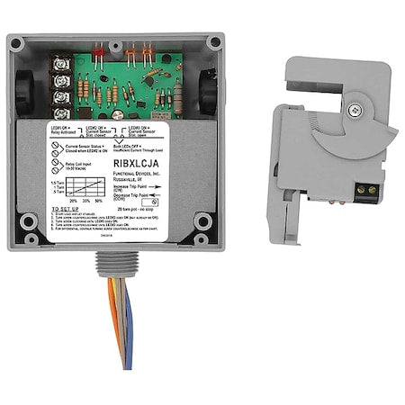 Functional Devices-Rib RIBXLCJA - Enclosed Relay/Remte Split Core,Adj.,10 A