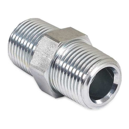 Mi-T-M 24-0010 - Hex Nipple, Steel, 3/8 in OD