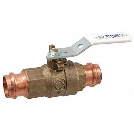 Nibco NF84HX6 - Ball Valve,1/2",Press End,LF,SS Trim