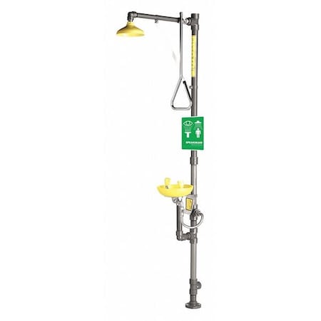 Speakman SE-690-PVC - Emergency Shower Combination, Floor Mount, 93.75 H., 14.88 W