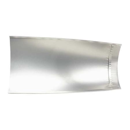 Deflecto DP244 - Pipe, Aluminum, 4" W, 24" L