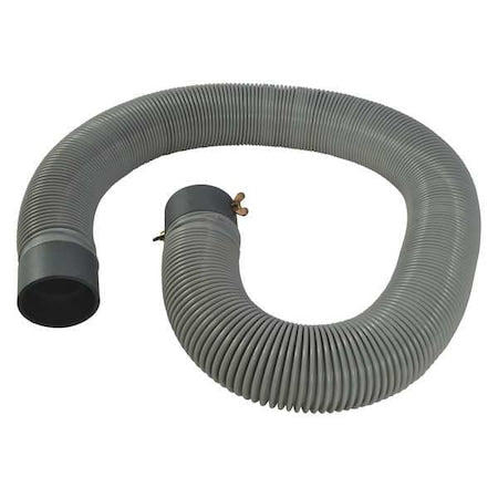 Dayton HV70014G - Hose, 9.0625 ft H, 2.75 in W, PVC, Gray