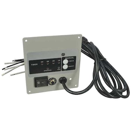 Dayton HV60008G - Control Panel,6.3125in W,Steel,Gray
