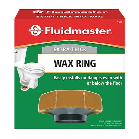 Fluidmaster 7513 - Extra Thick Wax Toilet Bowl Gasket