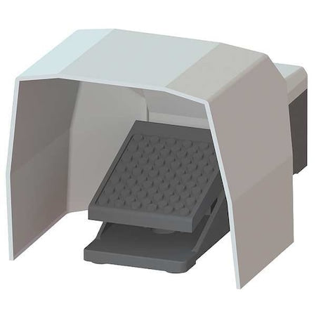 Siemens 3SE29122AA20 - Foot Swtch,Gry,Aluminum,1 NO/1 NC,Momentary