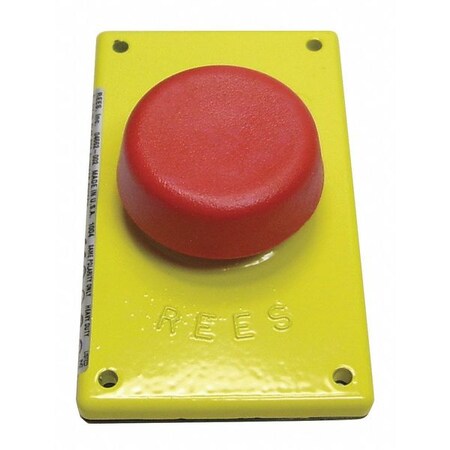 Rees 04662002 - Mushroom Plunger w/Large Mtg,Red,2-1/4"