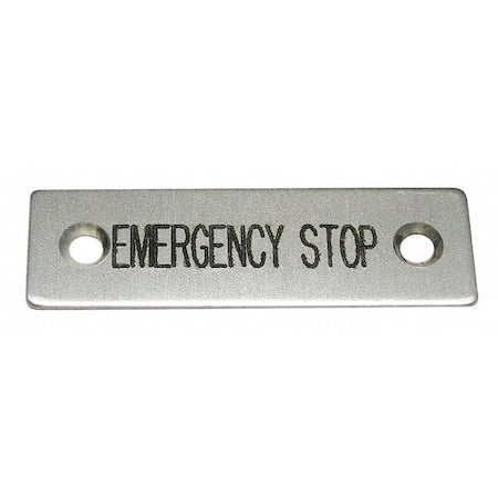 Rees 09001004 - Standard Legend Plate,Emergency Stop