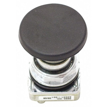 Rees 40041001 - Push Buttons Mushroom Plunger,Blk,30mm