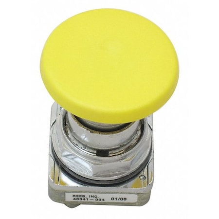 Rees 40041004 - Push Buttons Mushrrom Plunger,Yllw,30mm