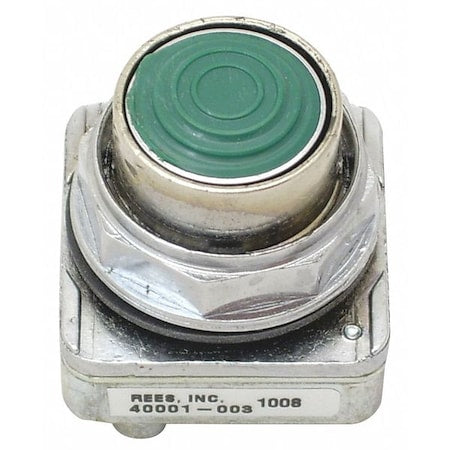 Rees 40001003 - Standard Push Buttons Plunger,Green,30mm
