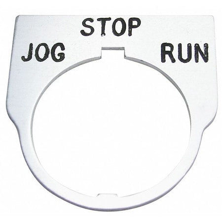 Rees 09014045 - Standard Legend Plate,Jog-Stop-Run